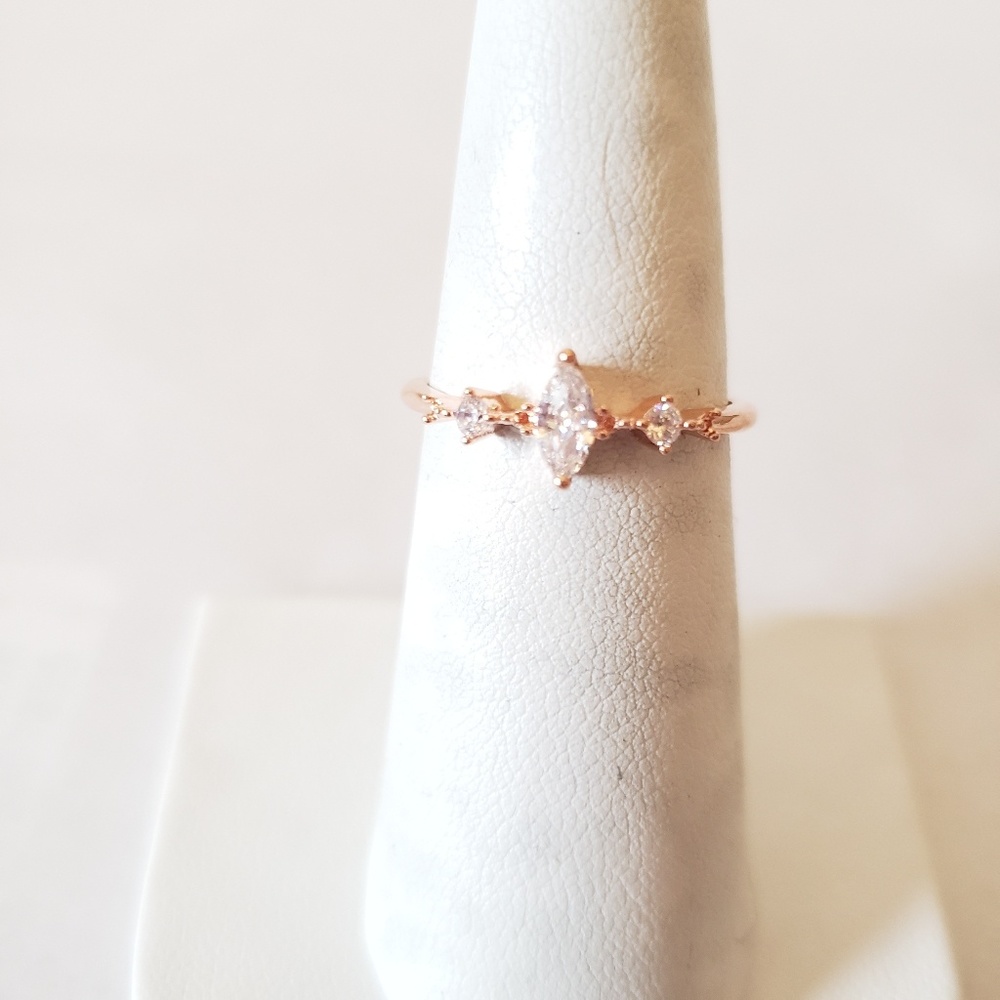Rose Gold Marquis Cut Ring